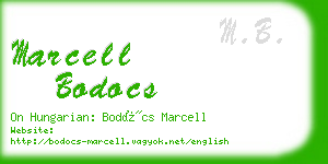 marcell bodocs business card